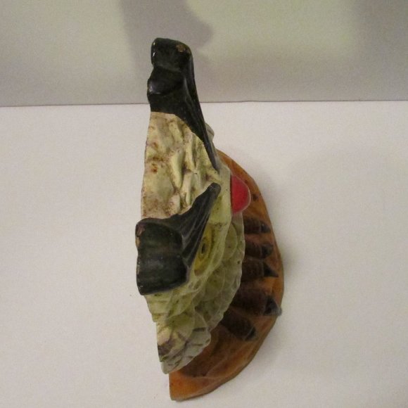 vtg cast iron owl door stopper Halloween nature adirondack cabin cottagecore - Picture 11 of 12